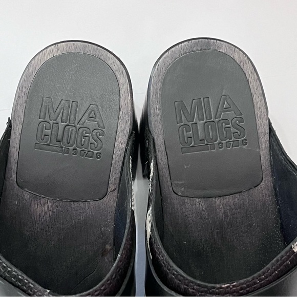 MIA Cow Print Clogs 🐄 Karlie Open Back Leather Women’s NEW IN BOX - Picture 10 of 10